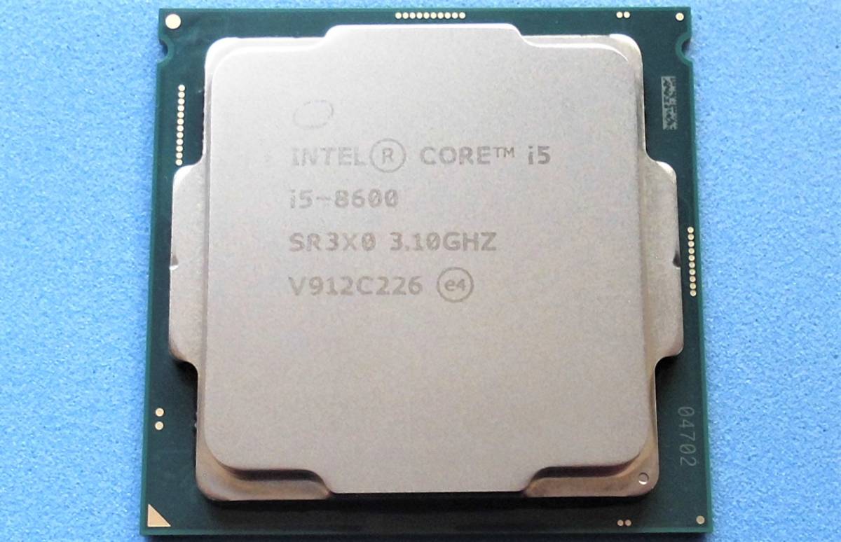 INTEL CPU 第8世代 Core i5-8600 3.10GHz～4.30GHz 6コア/6スレッド
