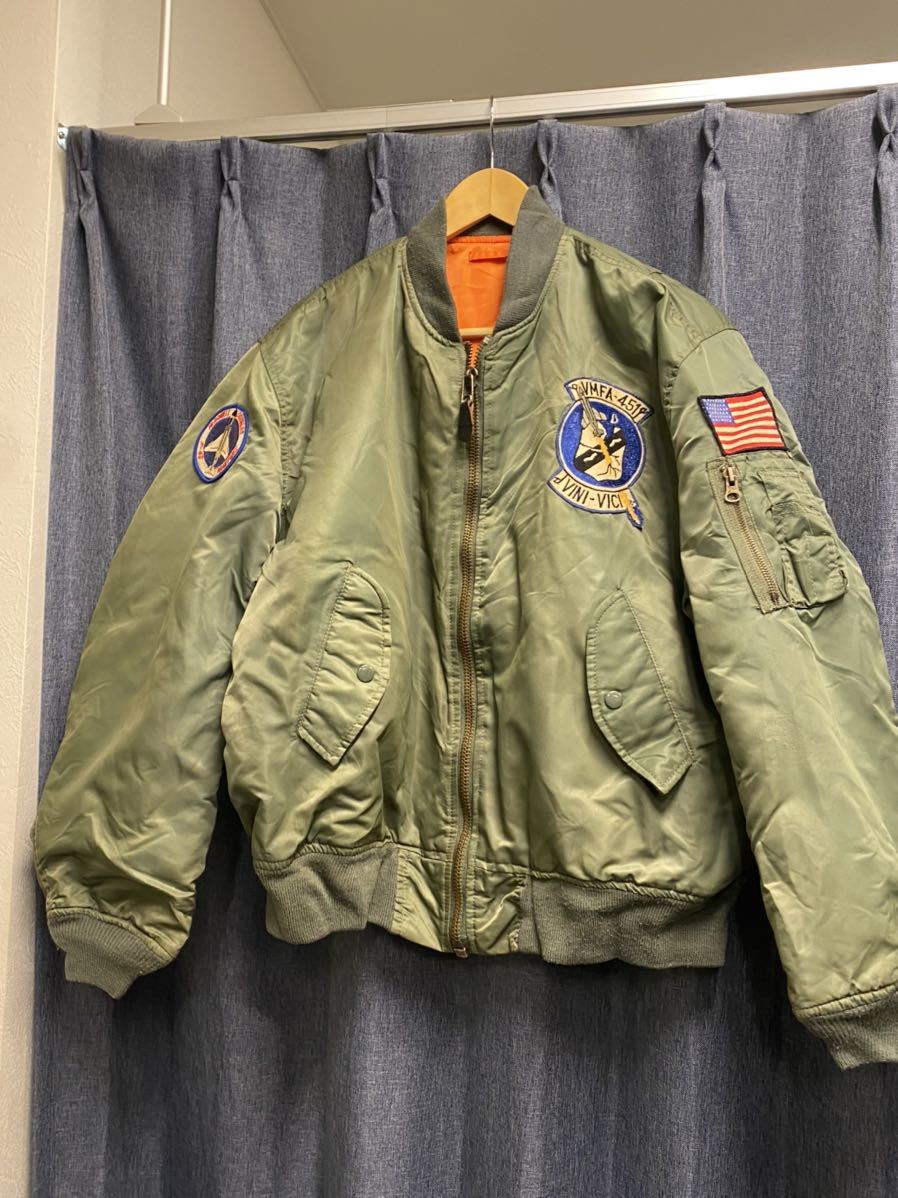 メンズ Alpha Industries アルファインダストリーズ Ma1 フライトジャケット Ma 1 サイズl Lサイズ 売買されたオークション情報 Yahooの商品情報をアーカイブ公開 オークファン Aucfan Com