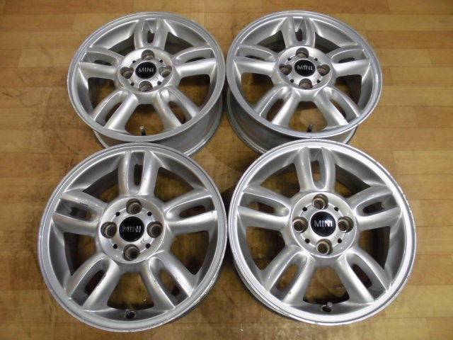 数量限定，大人気 BMW MINI ミニ 純正 アルミホイール 4本 4H-100 15インチ 5.5J+45 検索用 R50 R51 R53 R54 R55 R56 R57 R58 ミニクーパー ミニワン(純正品)｜売買されたオークション情報、yahooの商品情報をアーカイブ公開 - オ 4穴