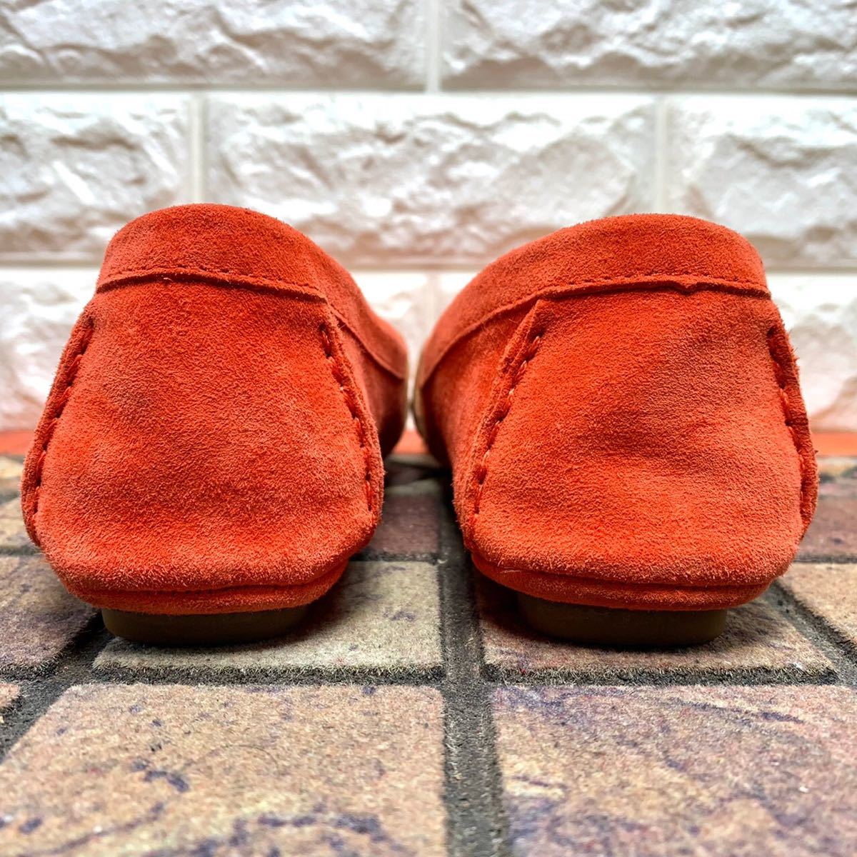 UGG アグ モカシン スリッポン スエード 金具 オレンジ UK4.5 23cm