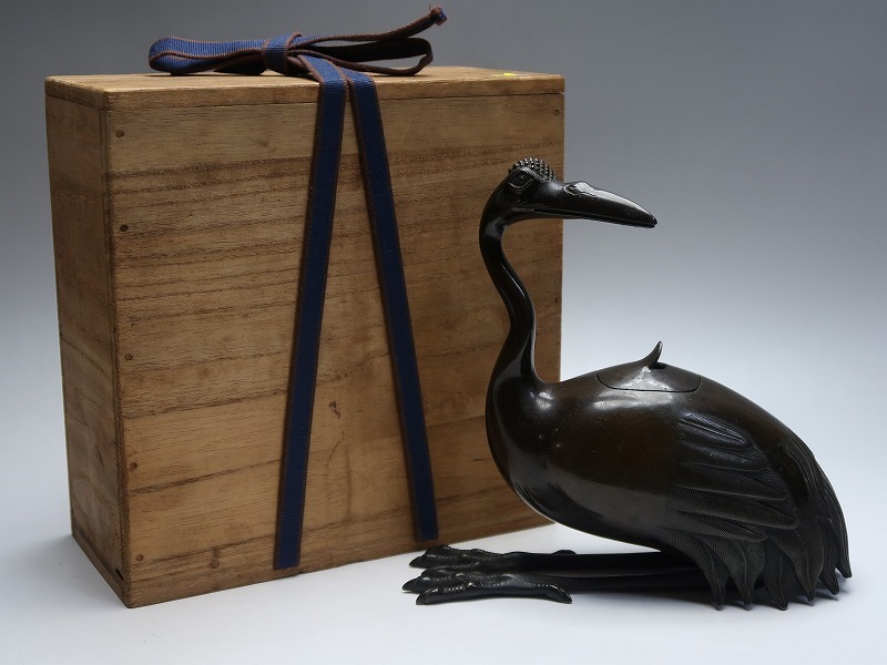 香炉 - 置物 佐野宏采 工芸品 美術品 公式通販 茶道香炉 亀鶴香炉 彫刻
