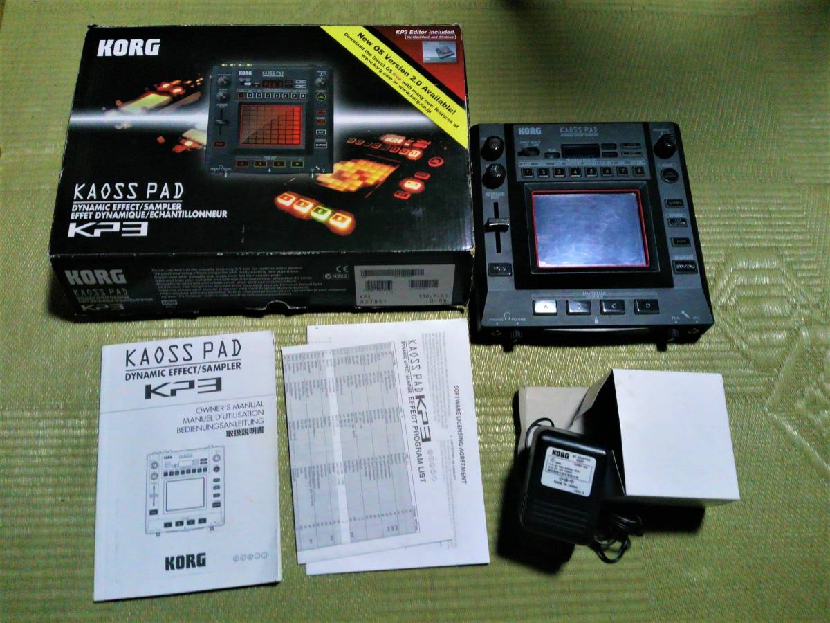 定番人気，爆買い 名機 KORG KP3 KAOSS PAD サンプラー ルーパー DJエフェクター シンセサイザー リズムマシン ボコーダー(サンプラー)｜売買されたオークション情報、yahooの商品情報をアーカイブ公開 - オークファ サンプラー