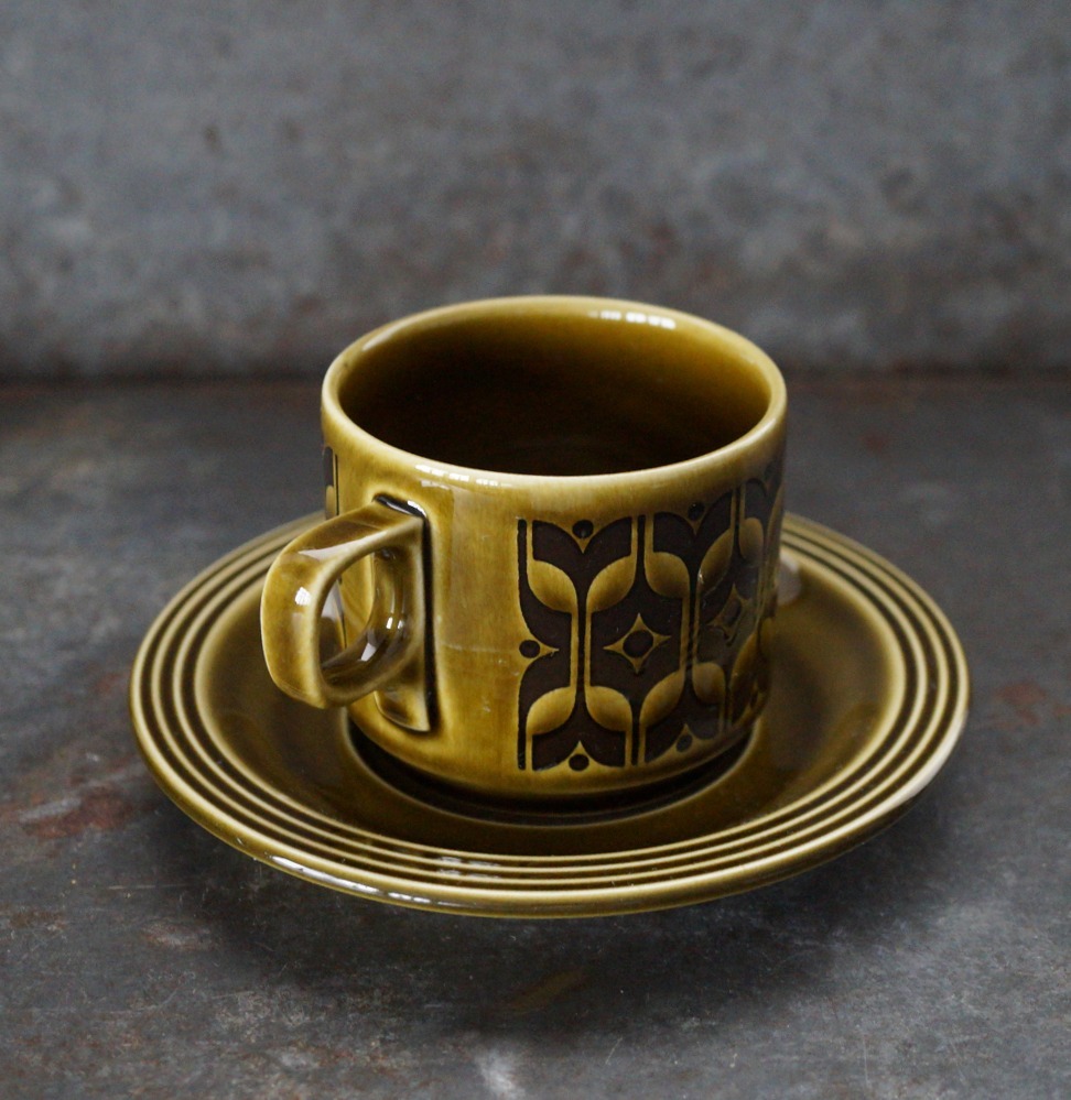 Heirloom Hornsea brown ENGLAND HORNSEA c&sホーンジー•食器