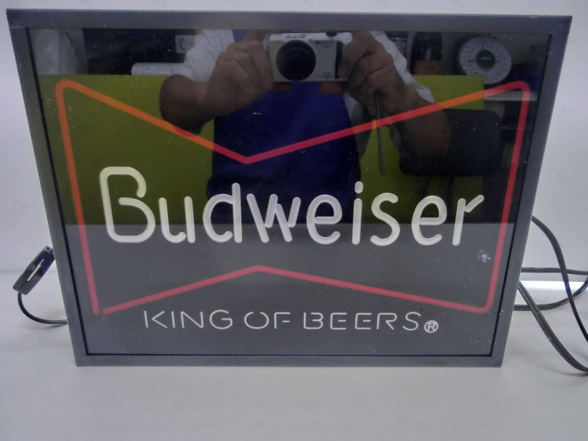 Budweiserバドワイザー 屋内用広告燈 レトロ 230916レトロ ネオン管