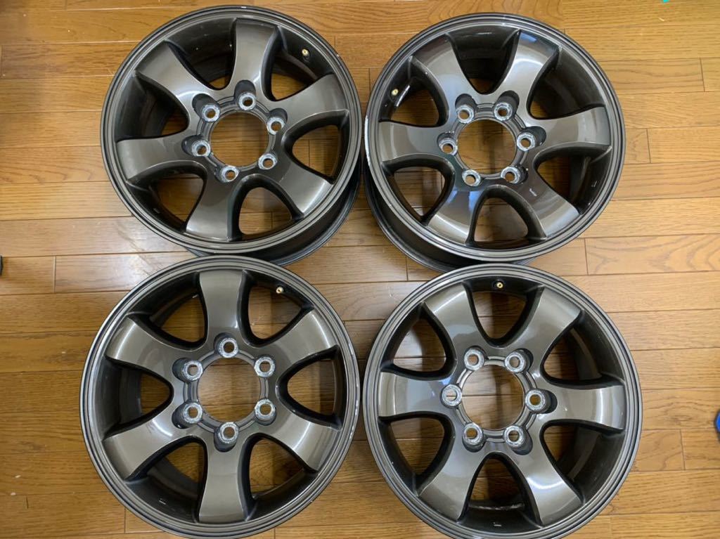 ハイエース 200等 プラド風 16インチ 7J in30 6穴 アルミホイール 