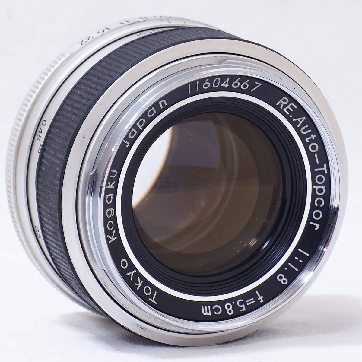 RE.Auto-Topcor 5.8cm F1.8 TOPCON RE Mount by Tokyo Kogaku Made in