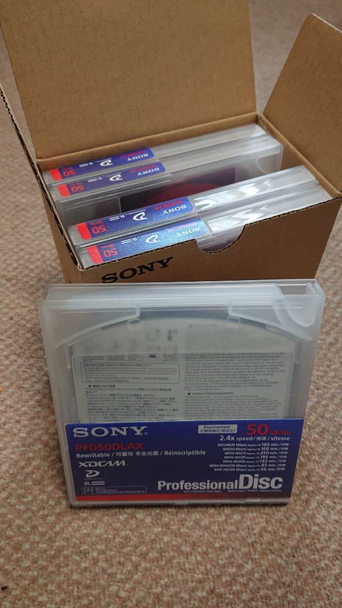 新品SONY XDCAM 50GBディスク 5枚さらに新品シール5枚付計10枚 新品SONY XDCAM 50GBディスク 5枚さらに新品シール5枚付計10枚