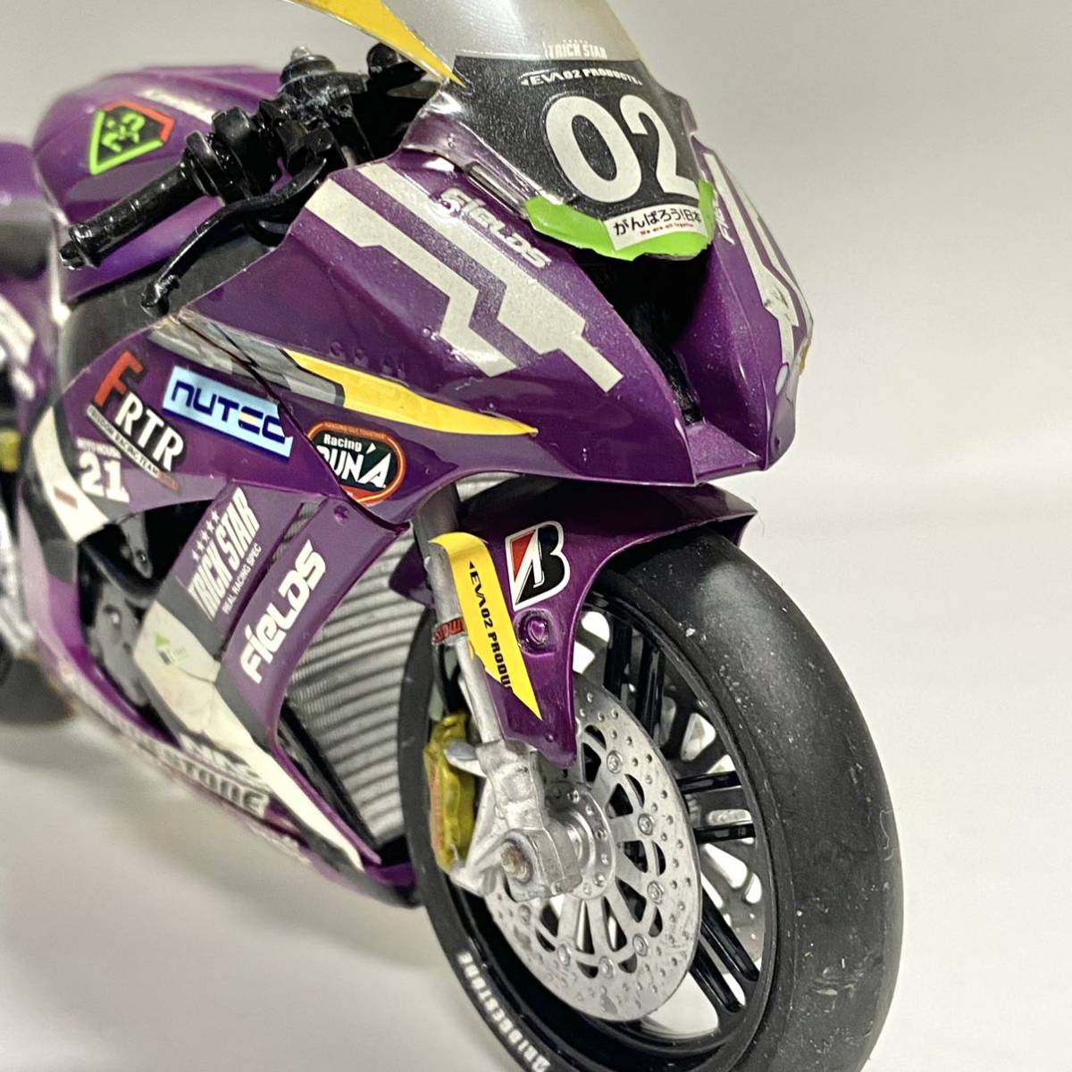 フジミ 1/12 エヴァRT カワサキ ZX-10R ニンジャ 完成品完成品