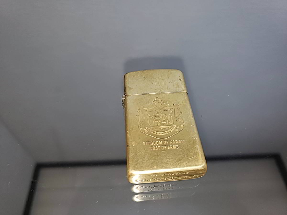 新作登場，爆買い ZIPPO ソリッドブラス ハワイ HAWAI スリム 1983年製
