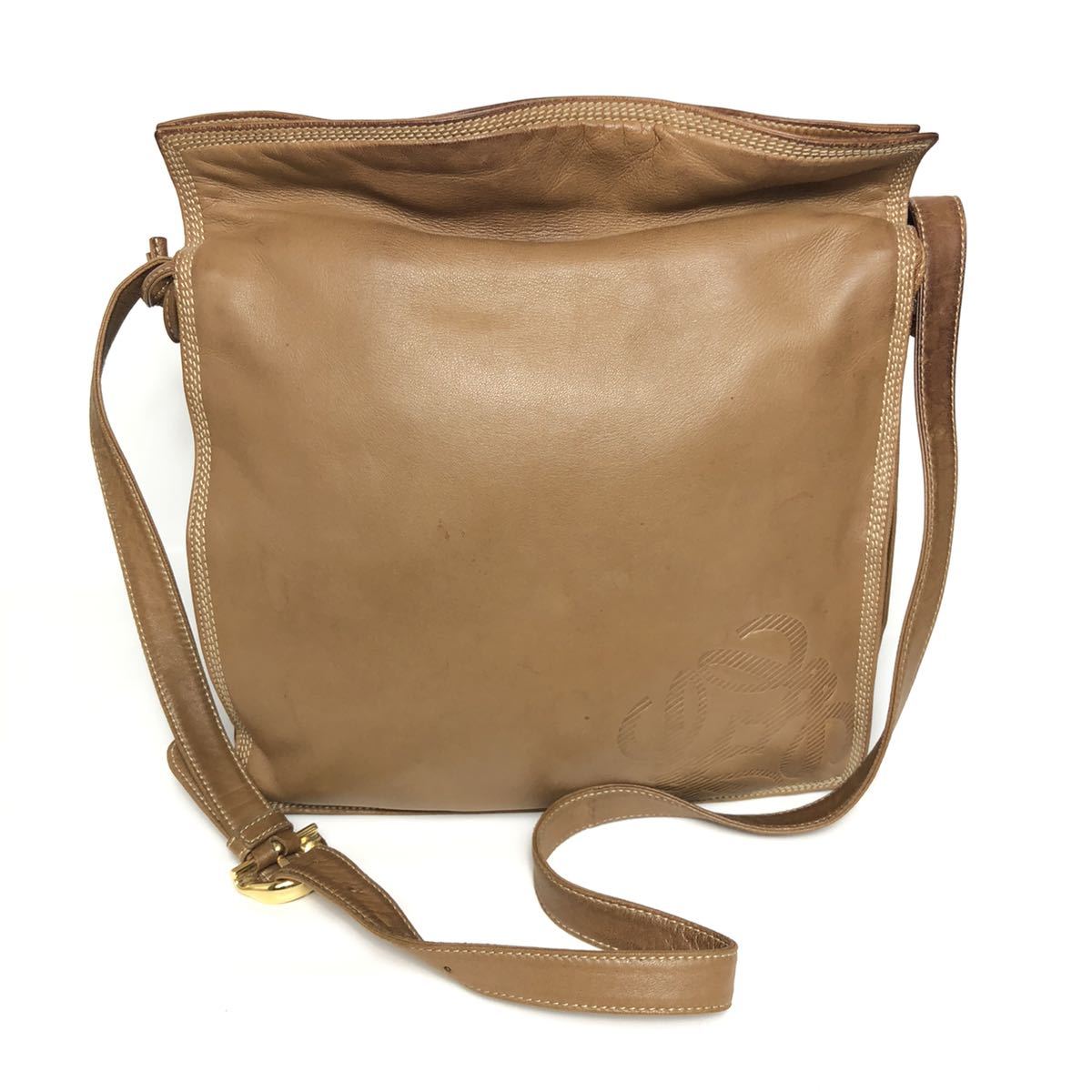  LOEWE ロエベ ショルダーバッグ ナッパレザー ヴィンテージ アナグラム 茶(ショルダー)｜売買されたオークション情報、yahooの商品情報をアーカイブ公開 - オークファン 女性用
