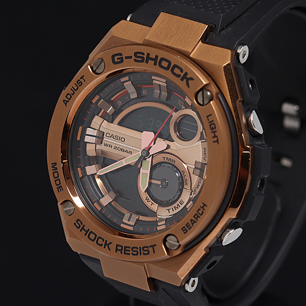 1円☆稼働◎良品【カシオ Gショック】GST-210B Gスチール アナデジ 