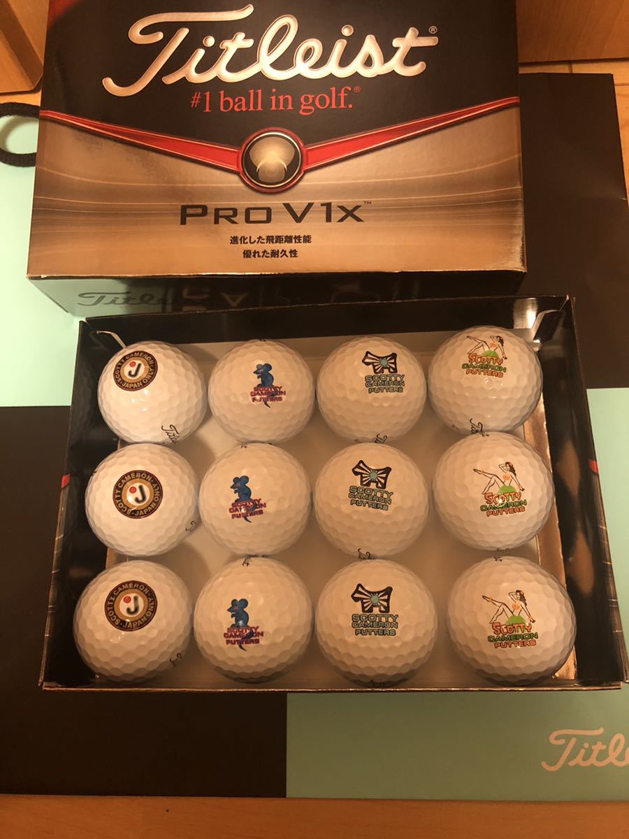 Titleist Pro V1x ゴジラ Scotty Cameron 新品 スコッティキャメロン