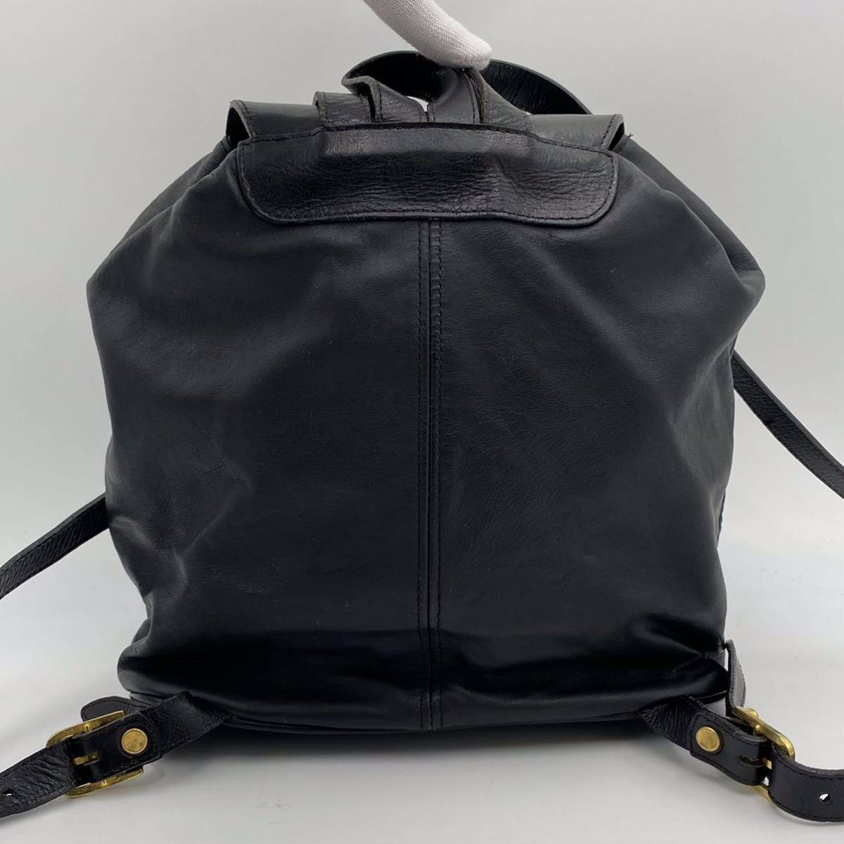 1円～ 極美品 BALLY バリー 巾着型 バックパック リュックサック 