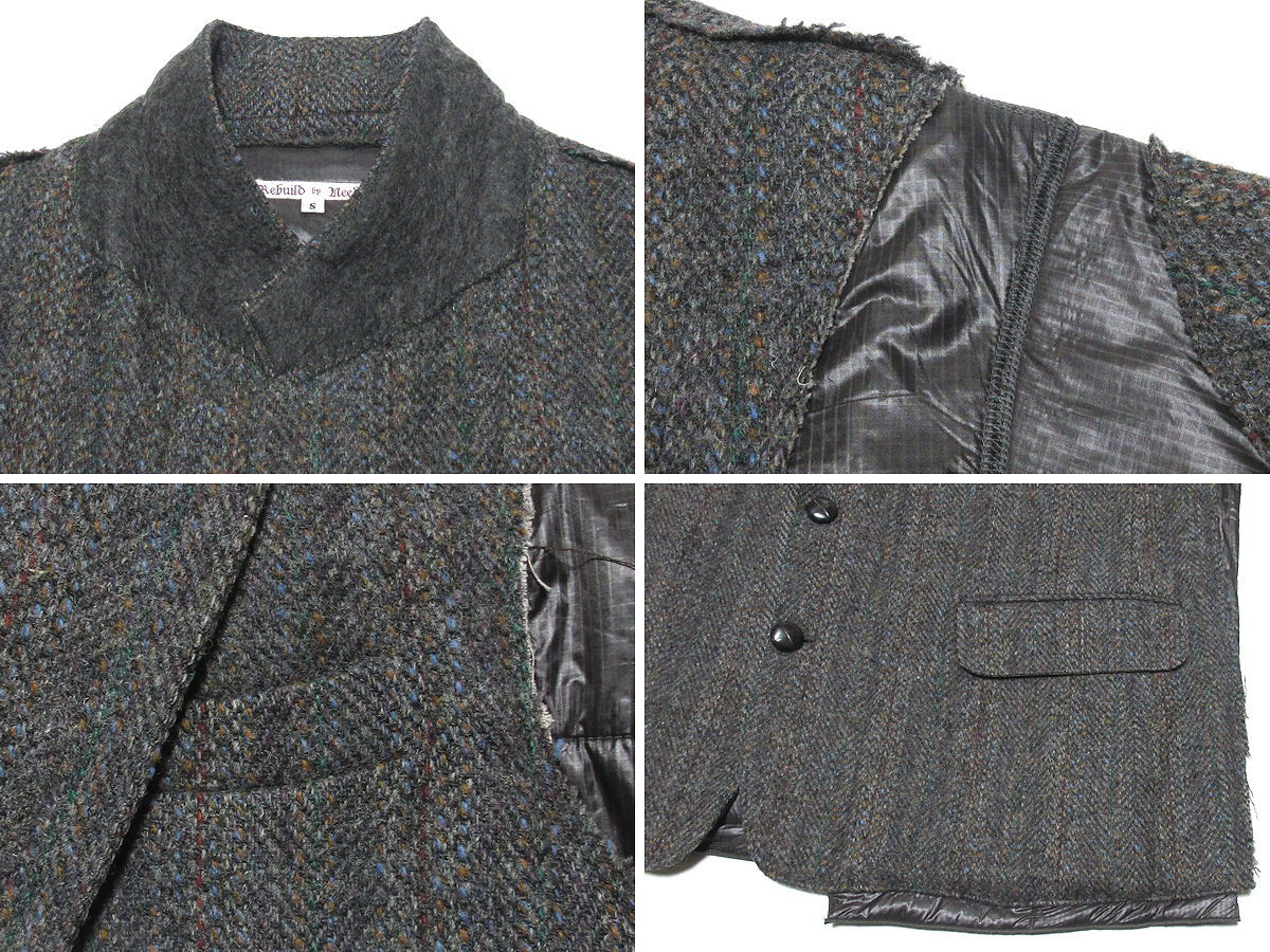 美品 REBUILD by NEEDLES リビルド バイ ニードルス 21AW TWEED JACKET 