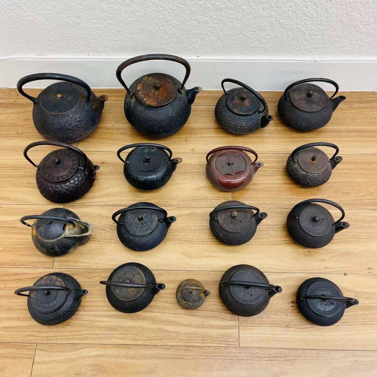 南部鉄器 急須 鉄瓶 煎茶道具 3点セット おまけ付き 南部鉄瓶 茶道具