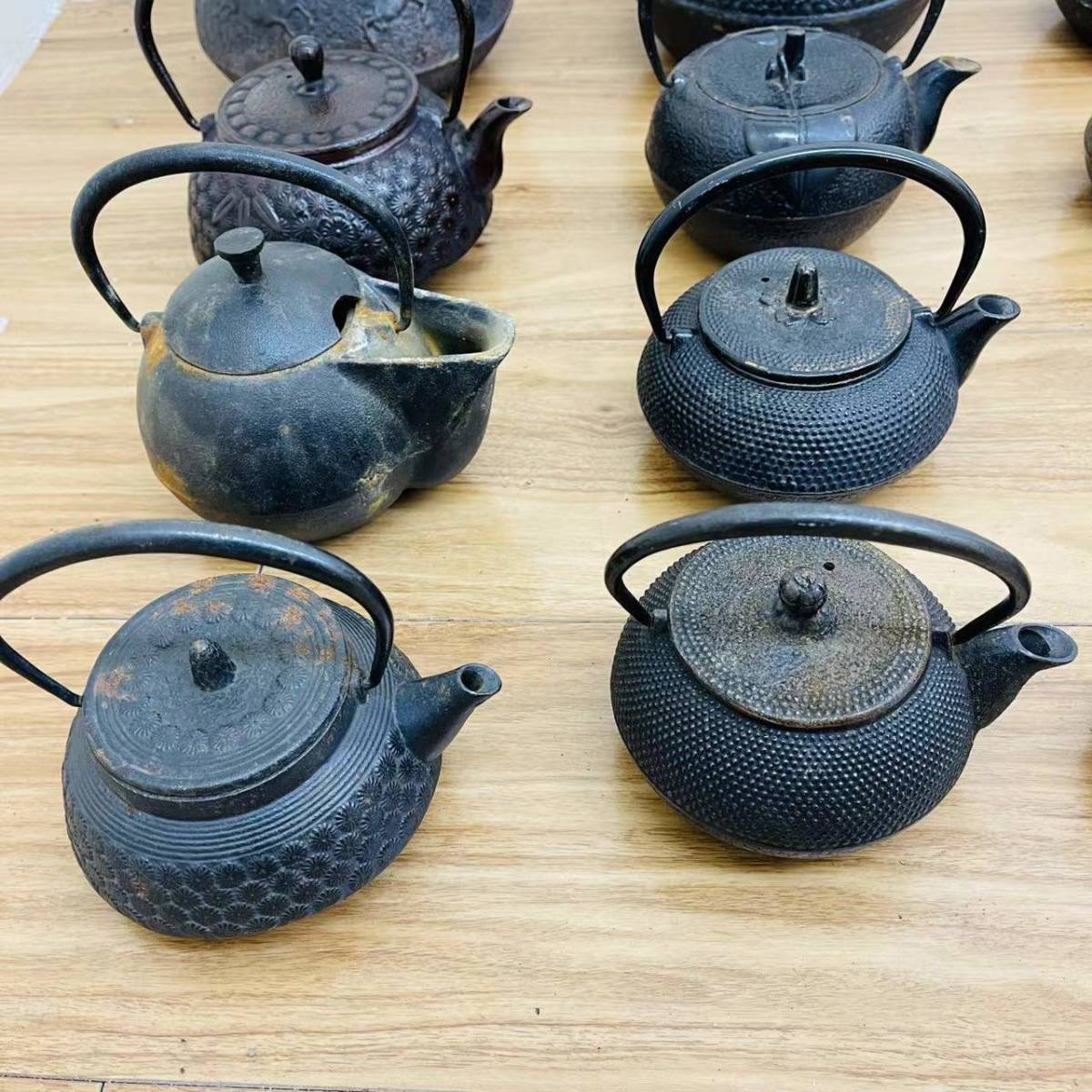 南部鉄器 急須 鉄瓶 煎茶道具 3点セット おまけ付き 南部鉄瓶 茶道具
