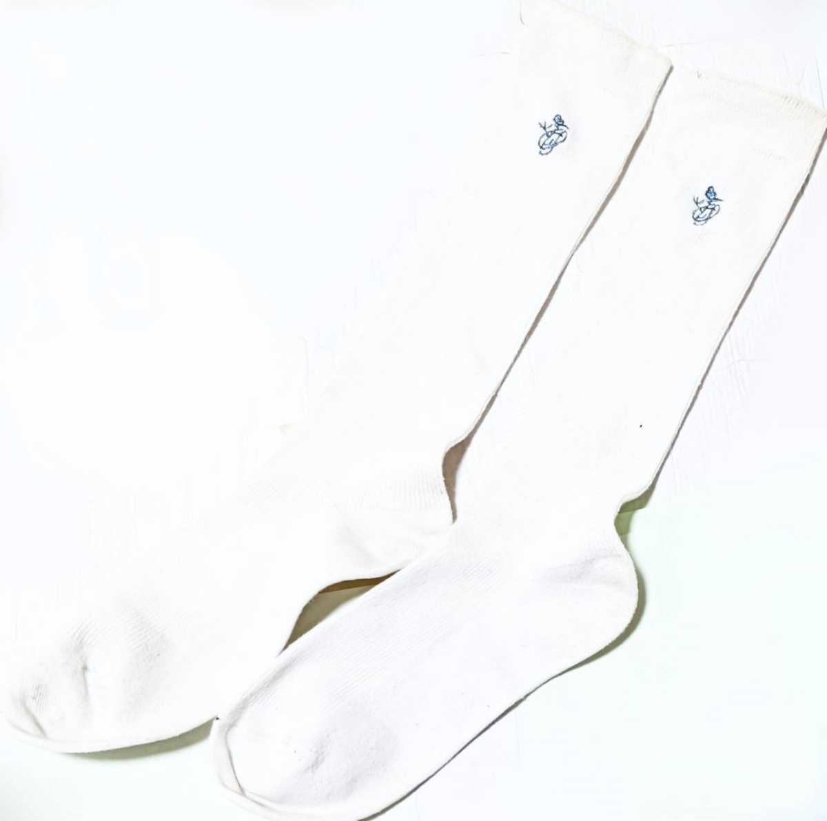 □東京都 品川女子学院中学校・高校 女子指定靴下□ワンポイント刺繍