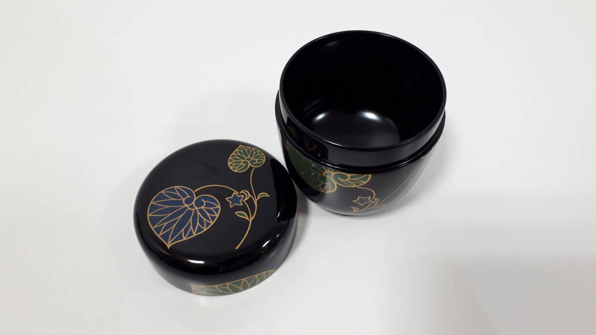 茶道具 共箱 中棗 - 螺鈿 | 棗 北村葵春 造 花丸蒔絵 四君子
