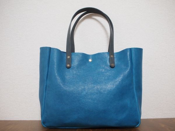 ハンドメイド高級本革鞄ヌメ革C★レザーFUトートバッグBR616