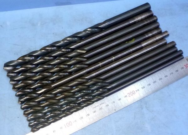 EA161 ドリル ロングシャンク 240mm以上 色々 一山 11本 セット 中古