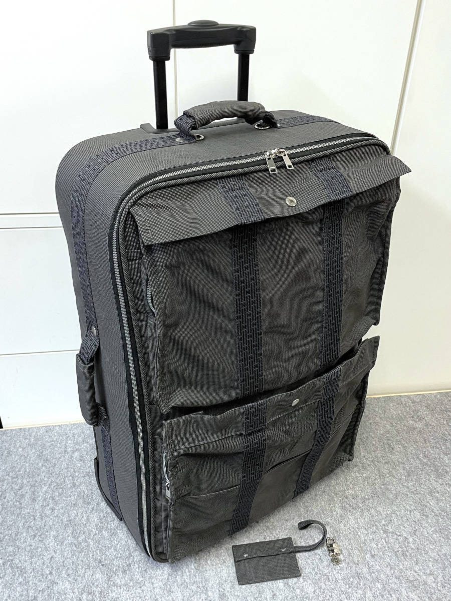 D-168◇超美品【エルメス】エールライン キャリーバッグ◇新型金具 