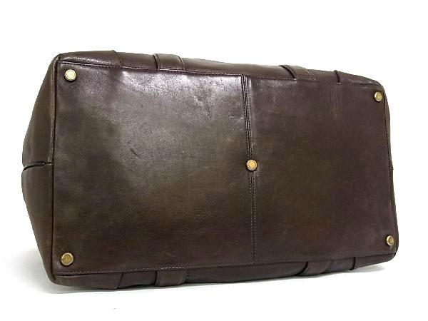 COACH レザー 70487 ウィークエンドトートバッグ ダークブラウン