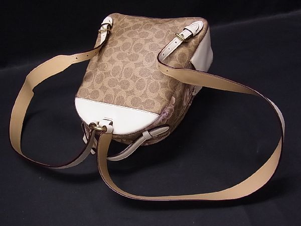 1円 □美品□ COACH コーチ 30954 シグネチャー PVC 花柄 リュック 