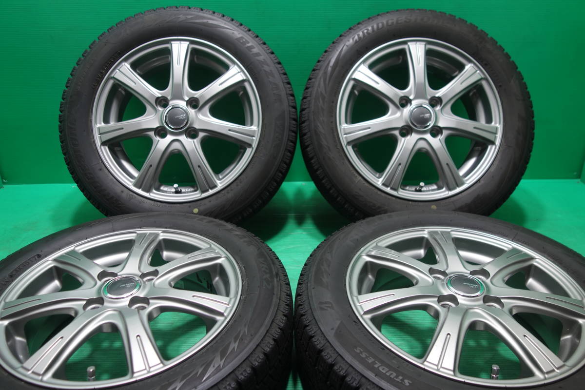 H366-17 送料無料 155/65R14 スタッドレス 4本セット VRX2 7.5分山 