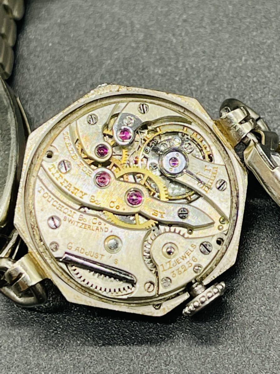 稼動品 Tiffany Co ティファニー プラチナ アンティーク時計 レディース 手巻き 腕時計 17石 時代物 ティファニー 売買されたオークション情報 Yahooの商品情報をアーカイブ公開 オークファン Aucfan Com