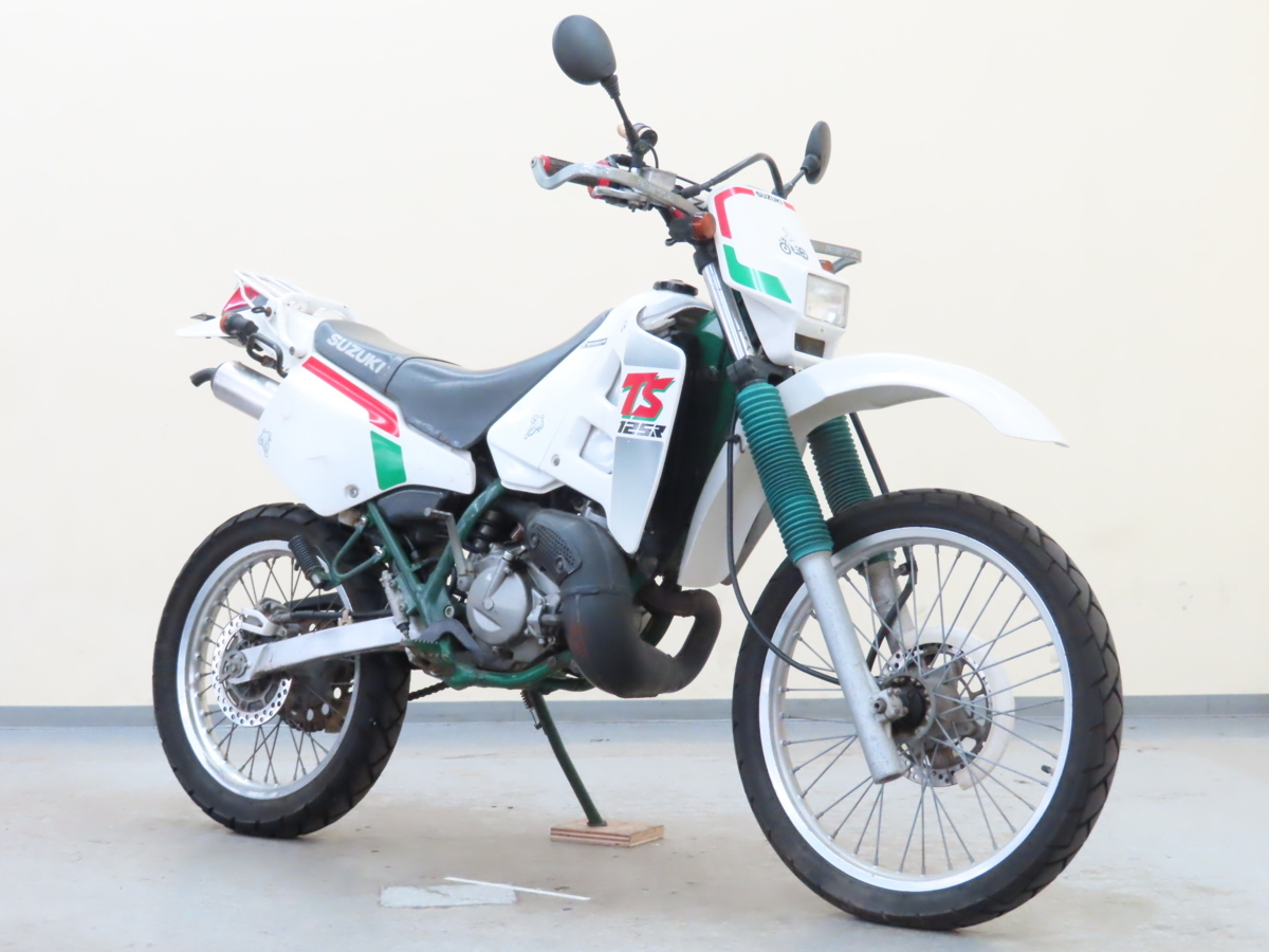 スズキ　TS125R　カギ　書類付　不動　レストアベース　走行距離4782km Yahoo!オークション - SF15A型TS125R 書付き不動 レストアベース