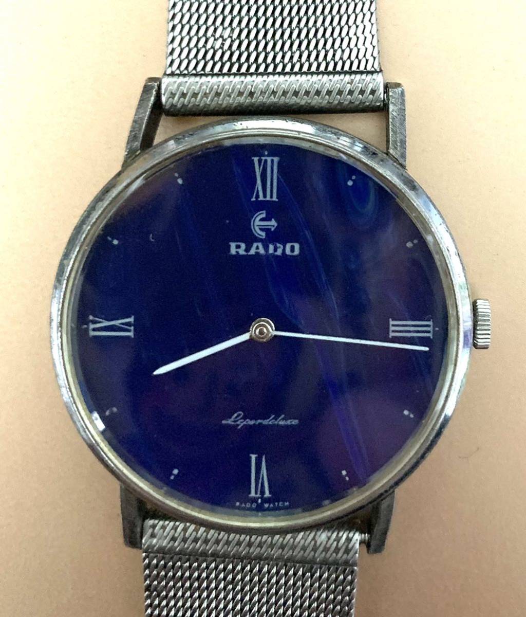 RADO ラドー Lepordeluxe 銀無垢 silver925 手巻き 稼働品 1円スタート 