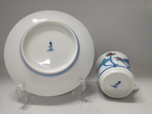 十三代 今泉今右衛門 錦苺絵珈琲碗 デミタス 人間国宝 A 十三代 今泉今右衛門 錦苺絵珈琲碗 デミタス 人間国宝 A