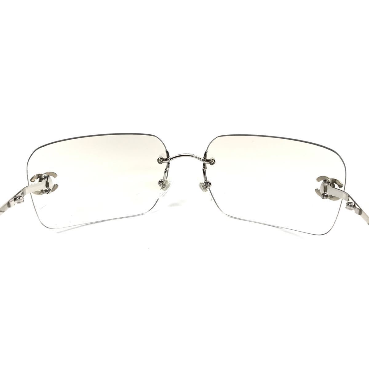 シャネル】本物 CHANEL サングラス ココマーク 4017-D シルバー色 