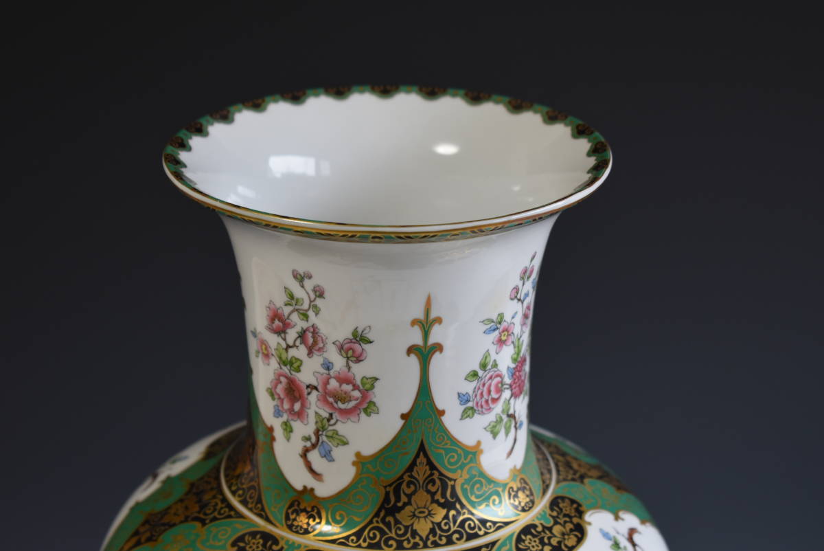 西洋陶器】ドイツ名窯「KAISER カイザー」大花瓶 高さ49.5cm