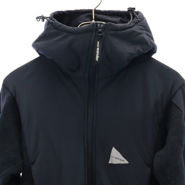 and wander jacket top fleece PERTEX アンドワンダー &frasl; トップフリース (アンドワンダー) wind | wander&frasl;アンドワンダー 通販 [アウター]｜MAPS ＜ブラック＞