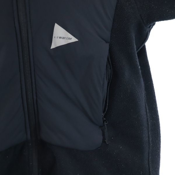 and wander jacket top fleece PERTEX アンドワンダー &frasl; トップフリース (アンドワンダー) wind | wander&frasl;アンドワンダー 通販 [アウター]｜MAPS ＜ブラック＞