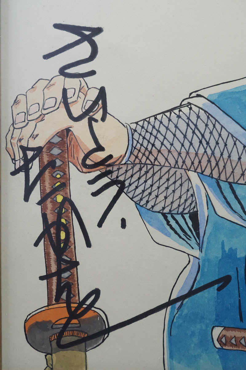 A160◇人気漫画家【さいとう・たかを】 直筆サイン色紙 「鬼平犯科帳
