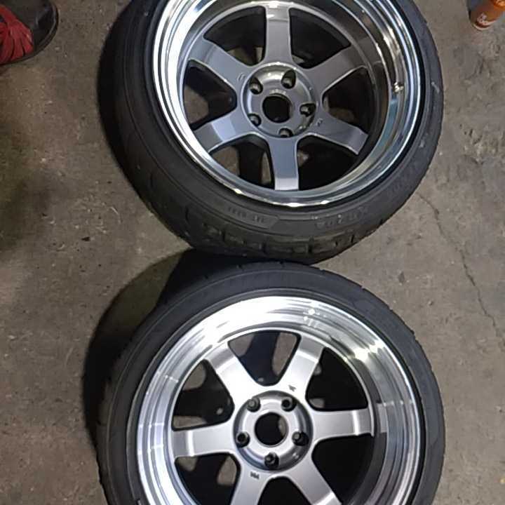 深リム TE37V 17インチキ 9.5J -15 中古2本 (ラジアルタイヤ)｜売買 