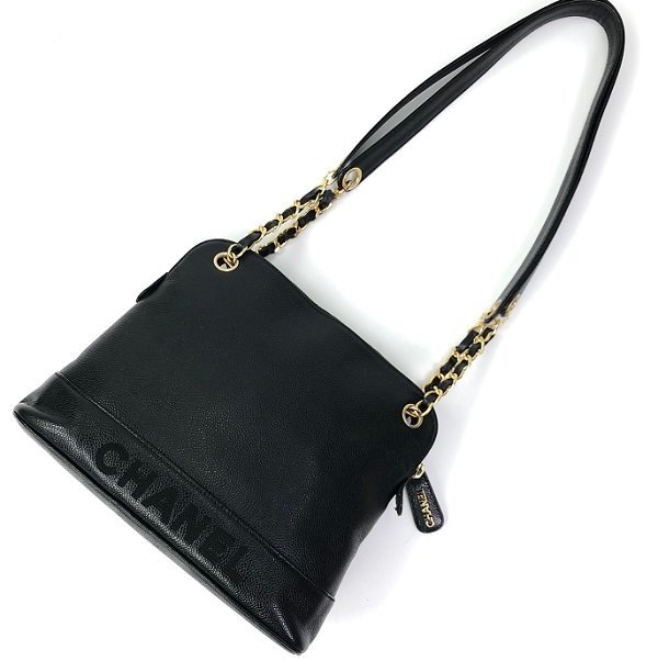 CHANEL シャネル キャビアスキン チェーン ショルダーバッグ 