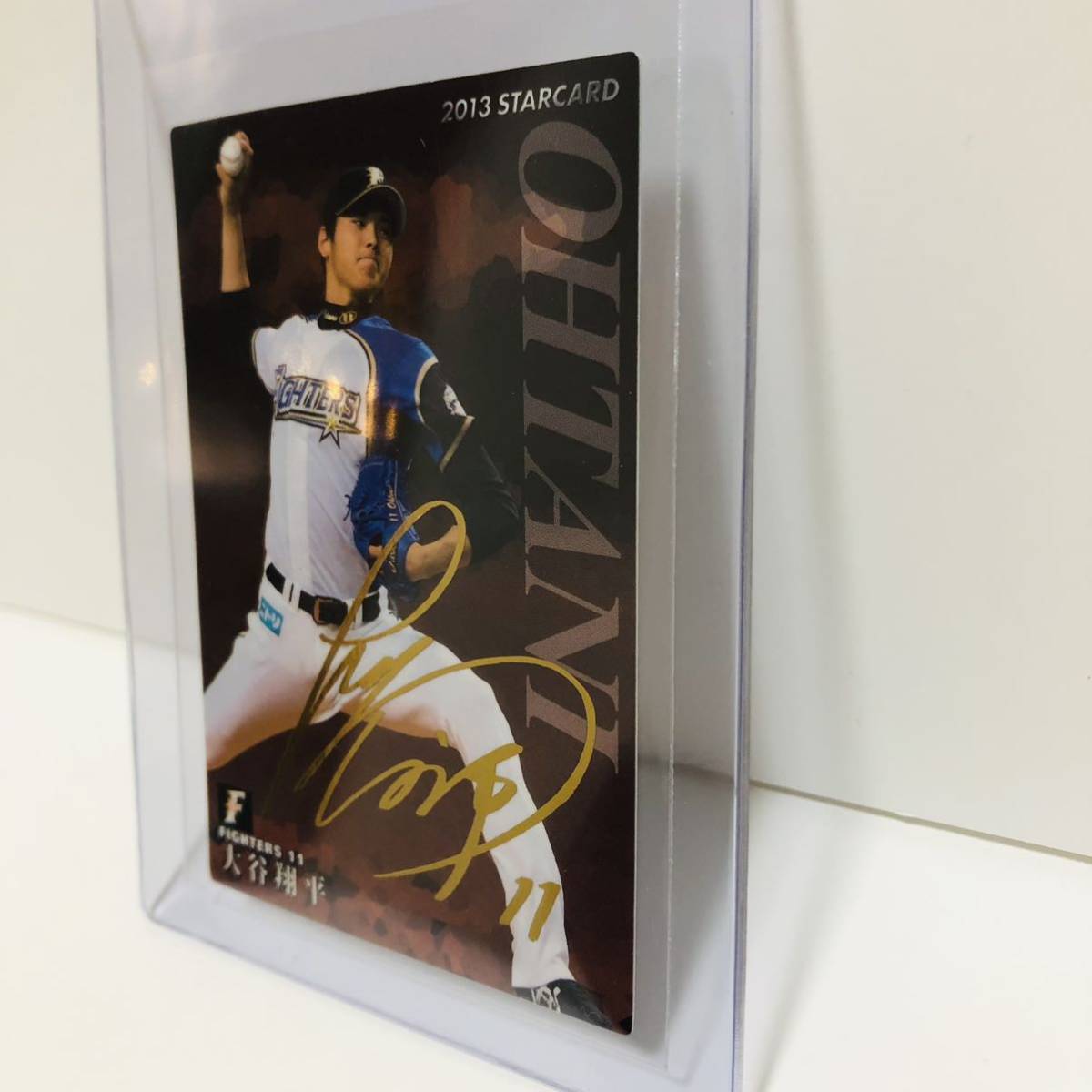 大谷翔平 2013 ルーキーカード 金箔 カルビー 【レア 100円スタート 