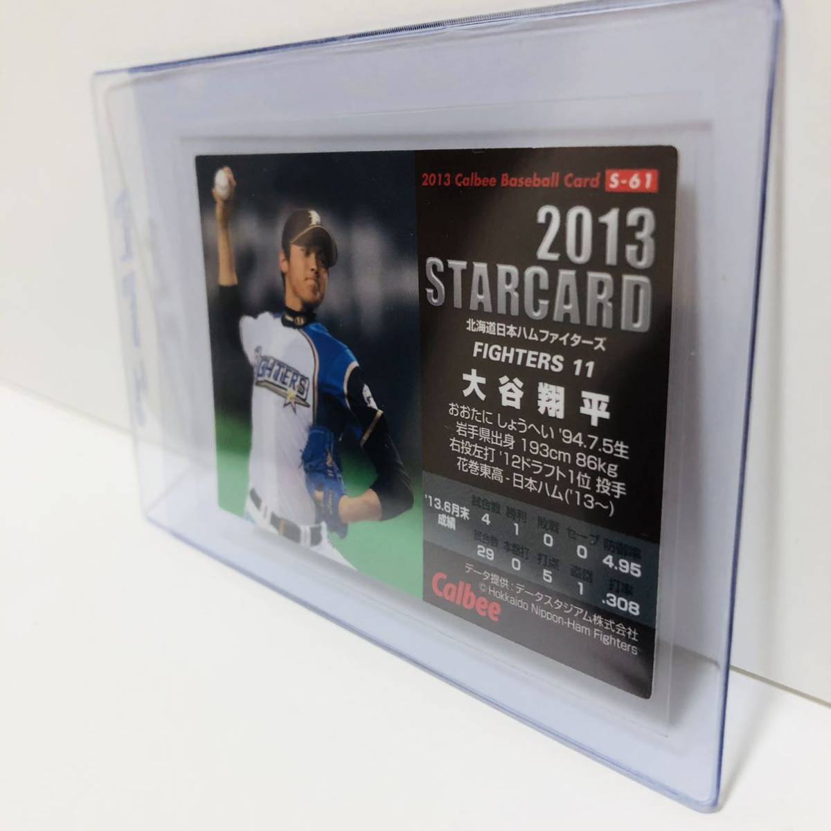 大谷翔平 2013 ルーキーカード 金箔 カルビー プロ野球チップス shohei 