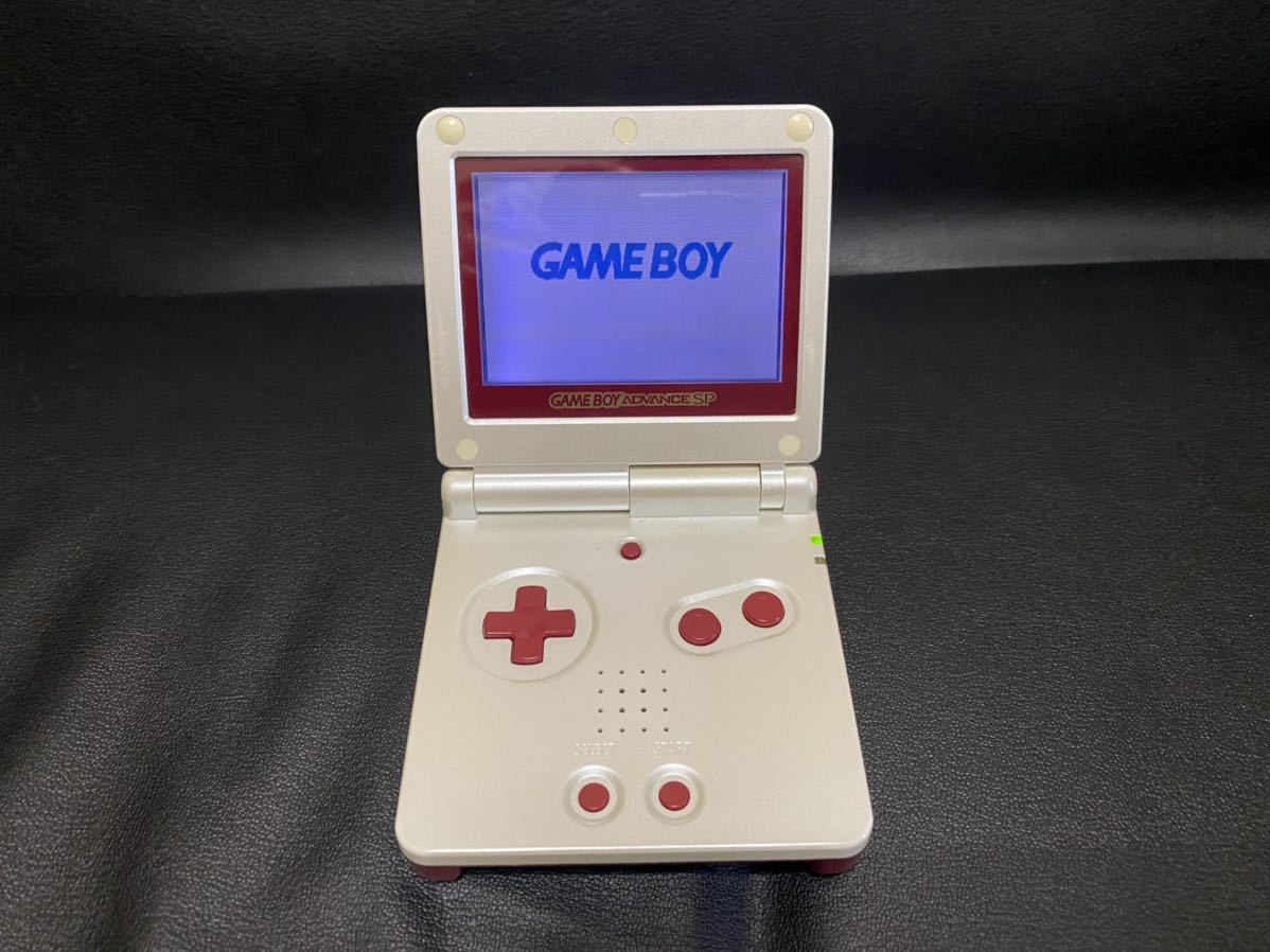 送料無料 GBA ゲームボーイアドバンスSP 本体 すぼまり パールピンク 
