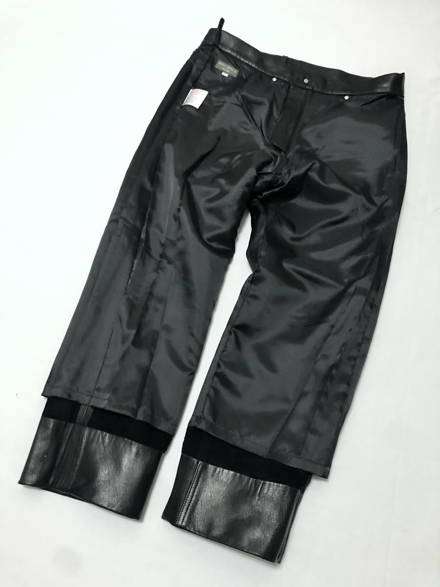 大きなサイズ WIND ARMOR NICHIWA 牛革 表革 レザー パンツ 92 (XL 