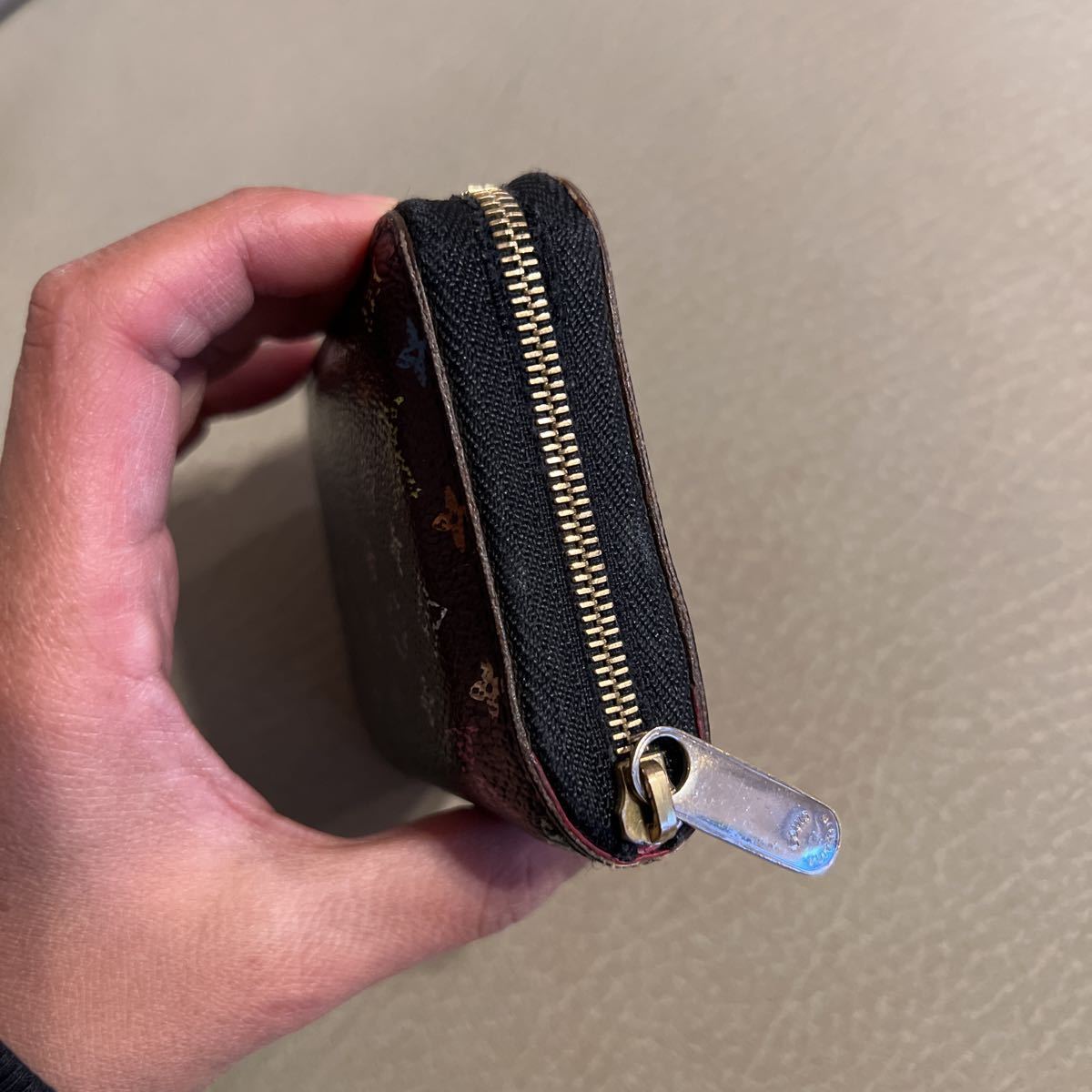 ジャンク LOUIS VUITTON ジッピーコインパース マルチカラー 小銭入れ