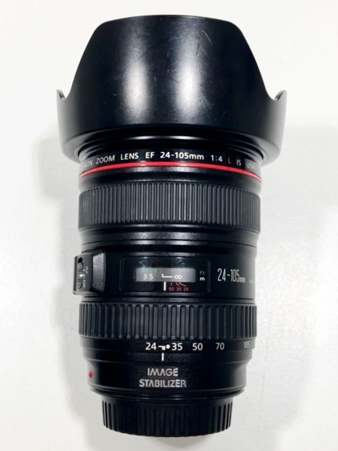 レンズフードつき！Canon EF 24 105 mm f / 4L IS USMレンズ IMAGE