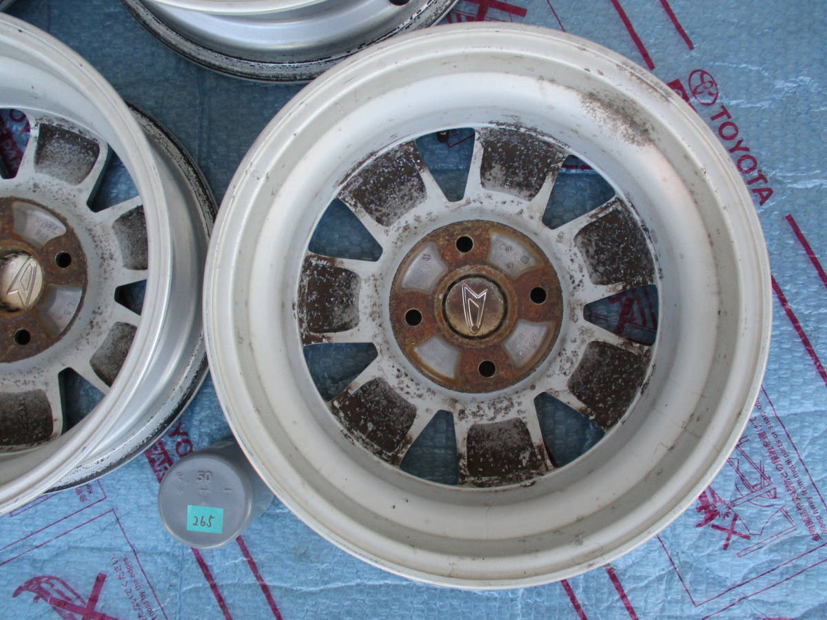 13インチ4.5J 4穴 PCD100 +45 ダイハツ純正ホイール4本セット 楽天