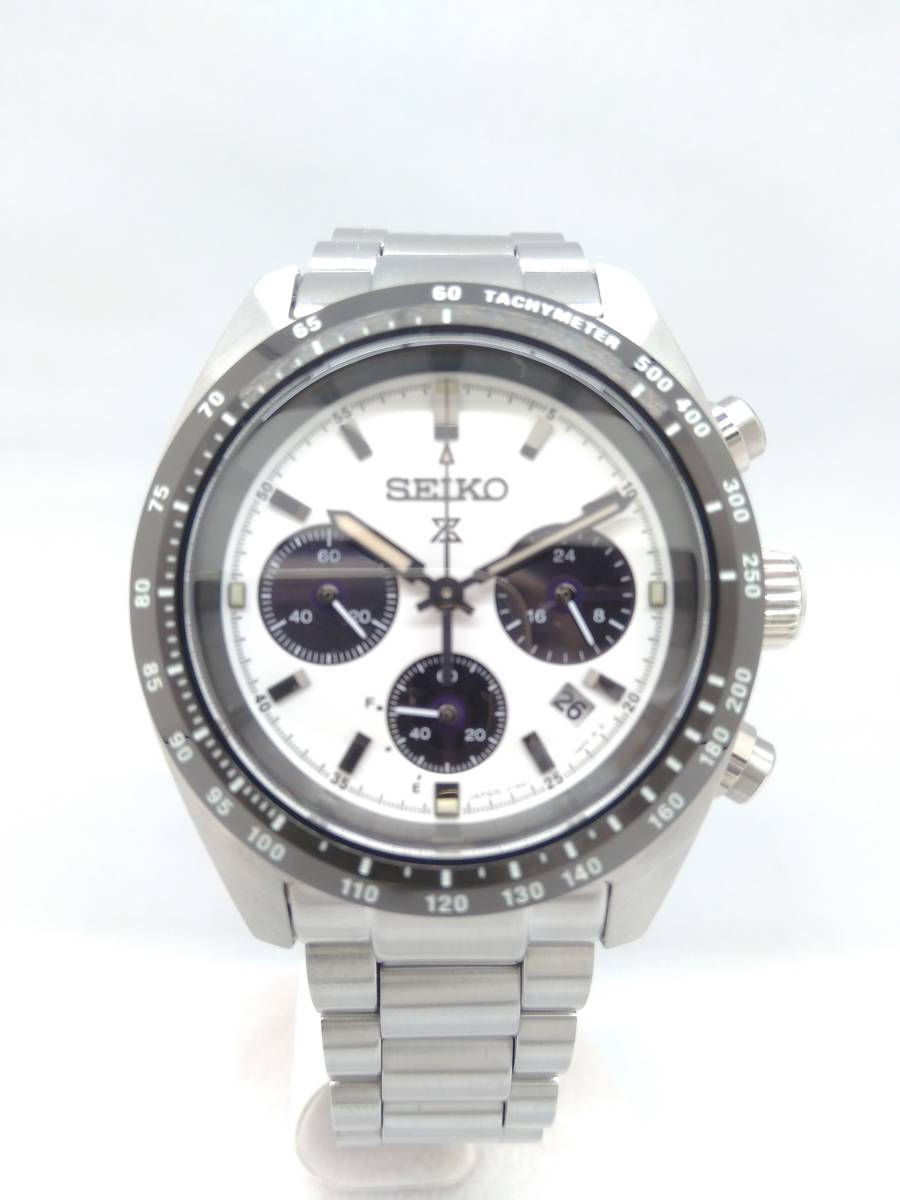 SEIKO PROSPEX SBDL085 V192-0AF0 ソーラー クロノグラフ パンダ 
