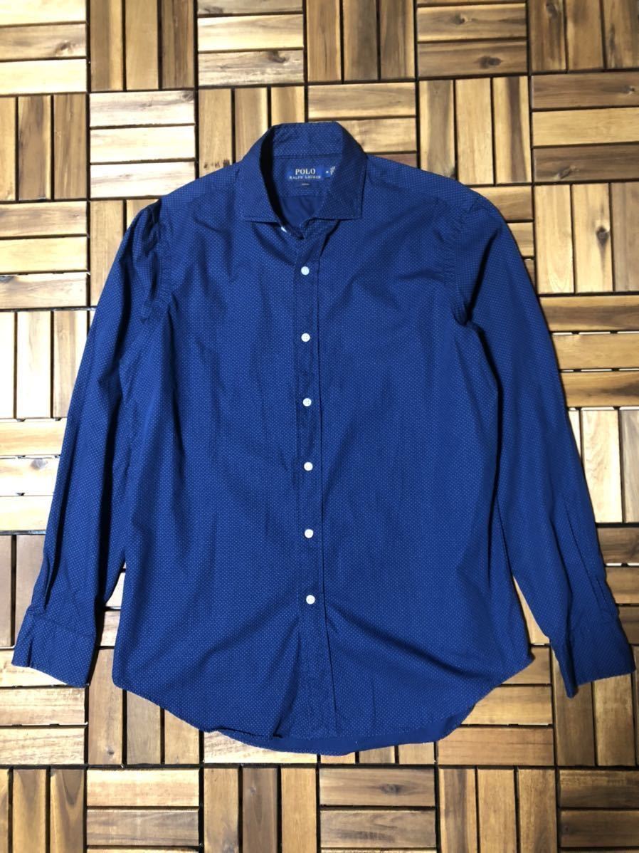 ポロ ラルフ ローレン ネイビー 長袖シャツ Mサイズ レディース POLO