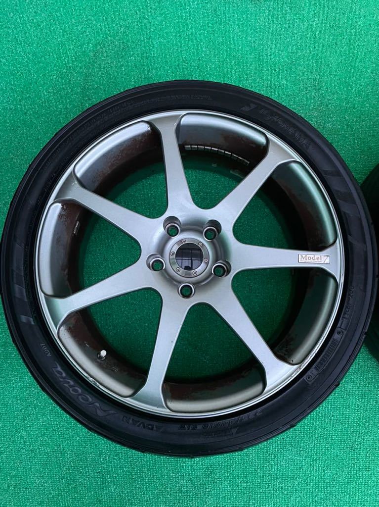 AVS MODEL7 18インチタイヤ・ホイール 2本 8J+45 5穴 PCD114.3 235 