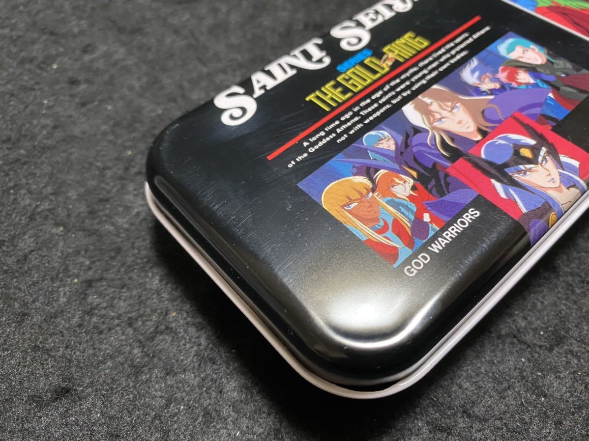 聖闘士星矢 缶ペンケース 未使用品② 筆入れ 文房具 昭和レトロ 車田
